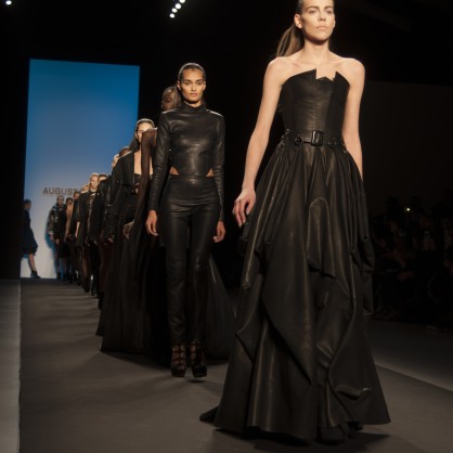 NY: August Getty – Runway – Mercedes-Benz Fashion Week Fall 2015