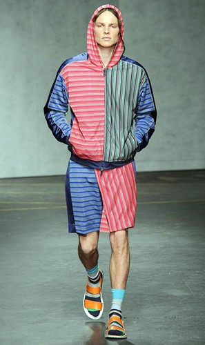 James Long mens fashion color blocking